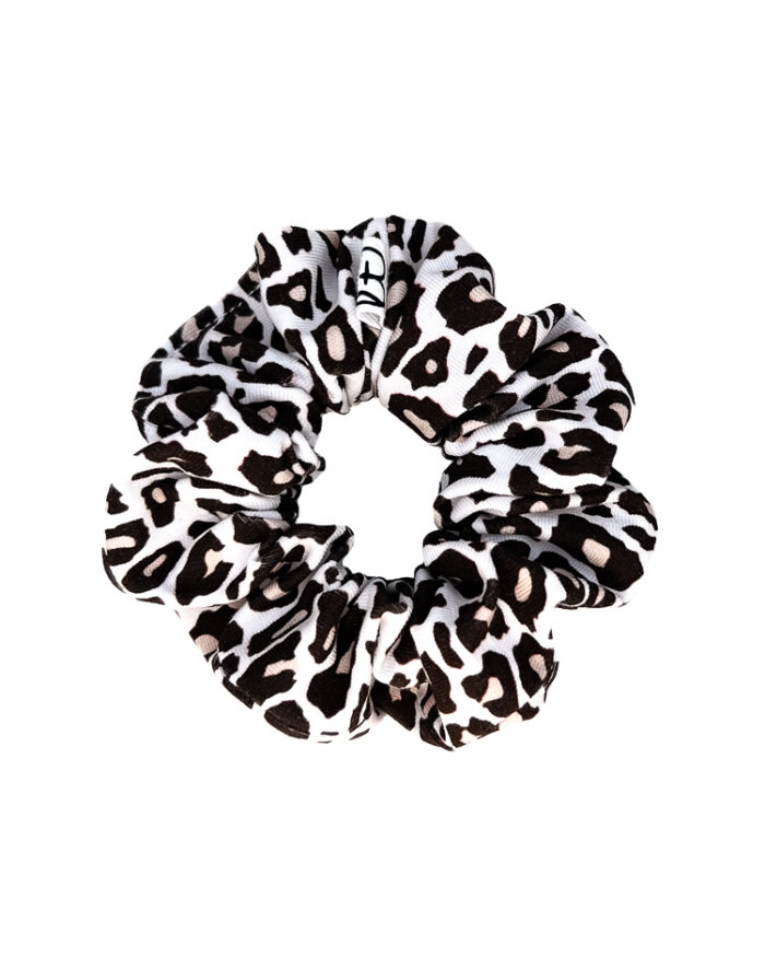 Gumka do włosów w panterkę z bawełny