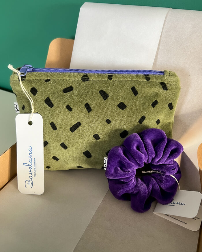 Zestaw kosmetyczka + gumka scrunchie - Forest Berry Set