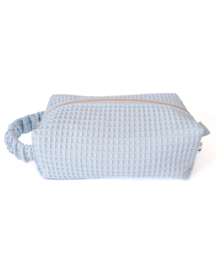 Błękitna kosmetyczka box wafelkowa Misty