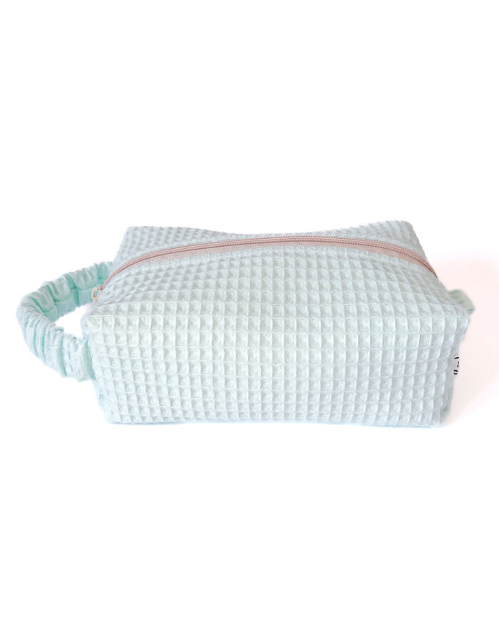 Miętowa kosmetyczka box wafelkowa Minty