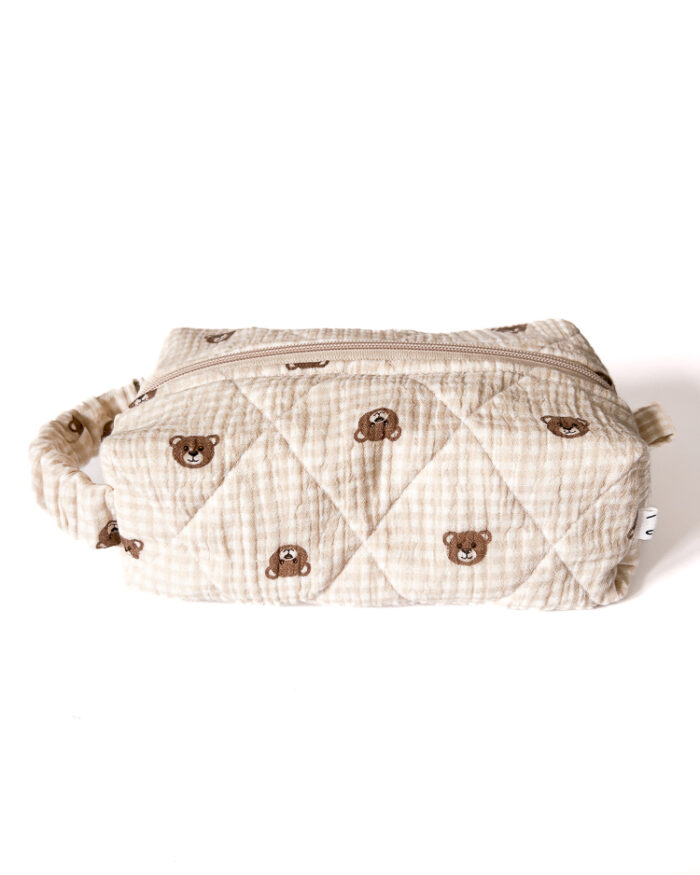 Kosmetyczka w brązowe misie box Teddy